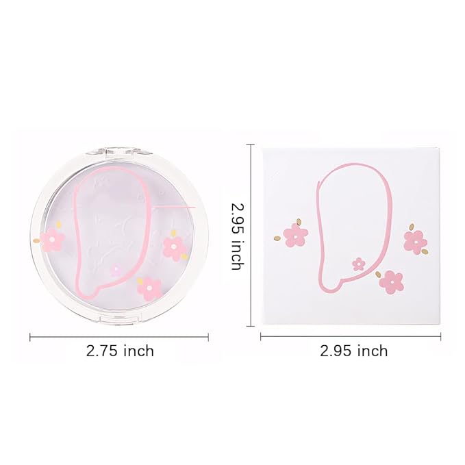 Face Oil Control Pressed Setting Powder-Clarifying Finishing Powder,Waterproof All-Day Use