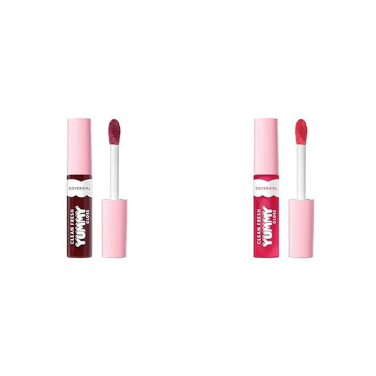 COVERGIRL Clean Fresh Yummy Gloss Lip Gloss 2 Pack - Acai You Later & You’re Just Jelly
