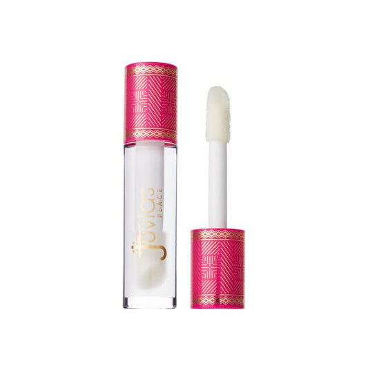 Juvia's Place Lip Gloss Glass It's Glass - Clear, Super Shine,16 oz., Plump, Long Lasting Non-Sticky Luscious High Shine, Glides on Richly Glossy and Smooth