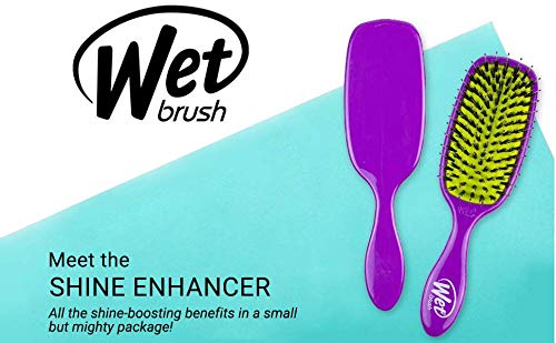 Wet Brush Marble Bronze Shine Enhancer Paddle Brush - Detangler with Ultra Soft Bristles, Infused With Natural Argan Oil, Shiny & Smooth Hair, Wet or Dry, All Hair Types