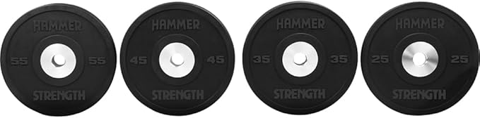 Hammer Strength 35Lb Black Premium Rubber Bumper Plate