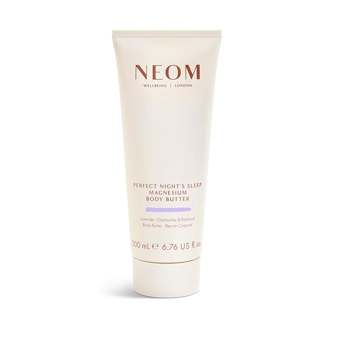 Neom - Magnesium Body Butter | 6.76 Fl Oz (200ml) | Lavender, Chamomile, & Patchouli | Lotion for Sleep with Essential Oils | 100% Natural Fragrances | Nourish & Soften | Signature Sleepy Scent