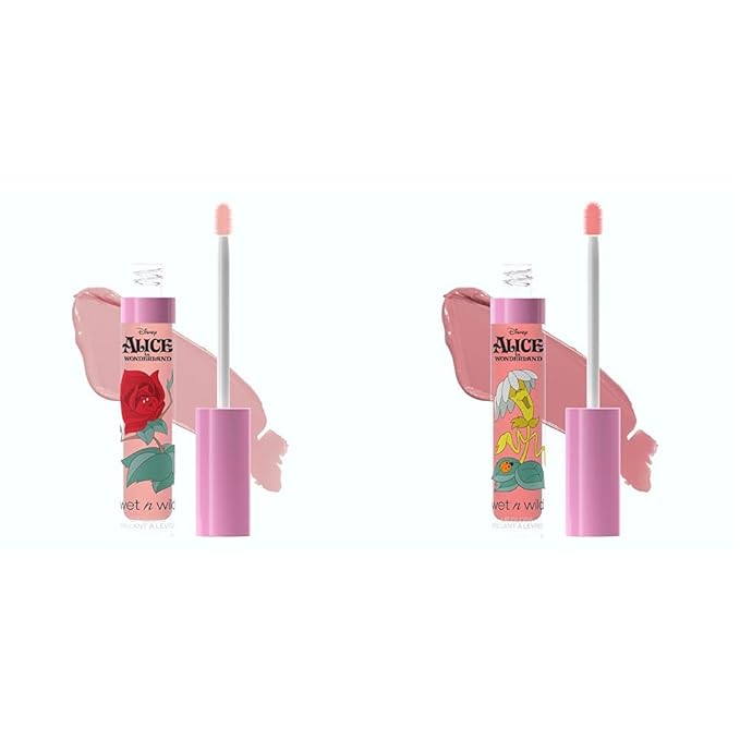 wet n wild We Sing Too & Wildflower Lip Gloss Alice In Wonderland Collection 2pc