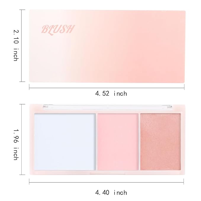 3 IN 1 Brown Nude Face Highlight Bronzer