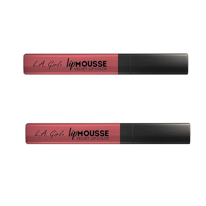 Pack of 2 L.A. Girl Lip Mousse Velvet Lip Color, Squad GLC781