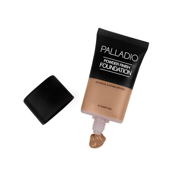 Palladio Powder Finish Liquid Foundation, Natural Matte Appearance,
