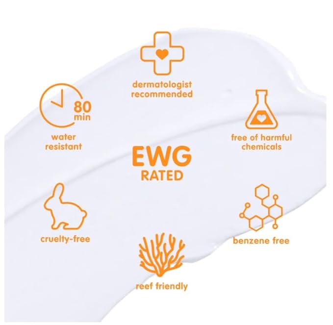 Thinkbaby Safe Sunscreen SPF 50+ - 6oz Family Size (2-Pack)