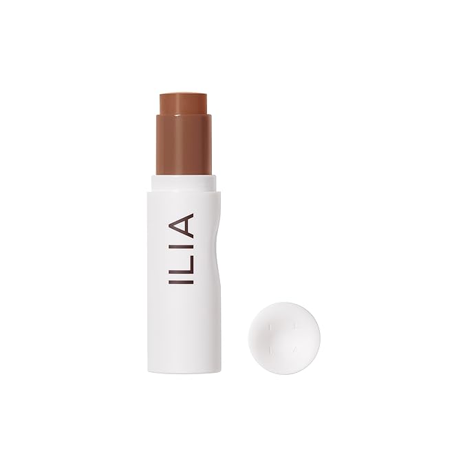 ILIA - Skin Rewind Complexion Stick - Foundation + Concealer + Skincare | Non-Toxic, Vegan, Cruelty-Free, Clean Makeup (34N - Tineo, 0.35 oz | 10 g)