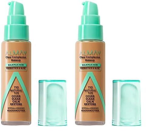 Almay Clear Complexion Acne Foundation Makeup with Salicylic of 2)