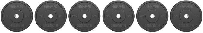 Hammer Strength 10Lb Black Standard Rubber Bumper Plate