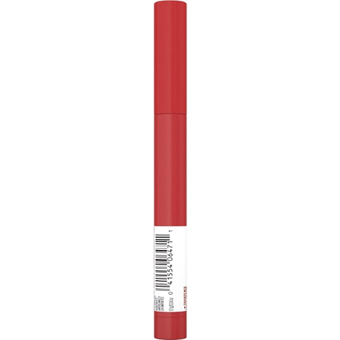 Maybelline Super Stay Ink Crayon Lipstick Makeup, Precision Tip Matte Lip Crayon with Built-in Sharpener, Longwear Up To 8Hrs, Make Moves, Red Nude, 1 Count