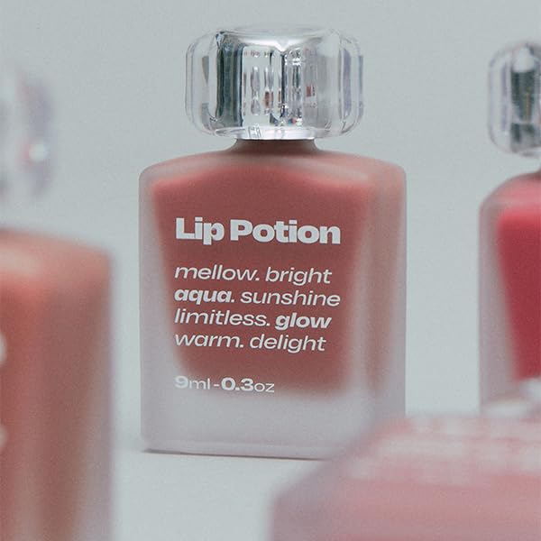 Lip Potion Aqua Glow No.2 Fig Candy | Hydrating, Non-Sticky Gloss with Sheer Radiance | 0.3 Oz