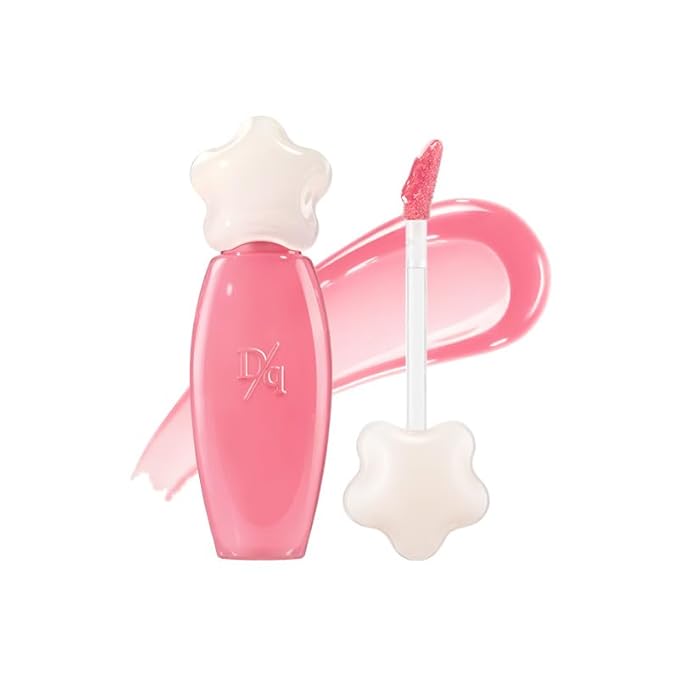 dasique Pure Water Lip Gloss 0.09 oz | Variety of Colors | Dewy Gloss | Buildable Gloss Tesxture | Non-Sticky | K-beauty (#08 Creamy Pink)