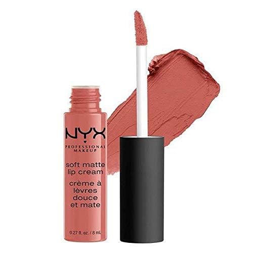 NYX PROFESSIONAL MAKEUP Soft Matte Lip Cream, Lightweight Liquid Lipstick - Amsterdam (Pure Red)