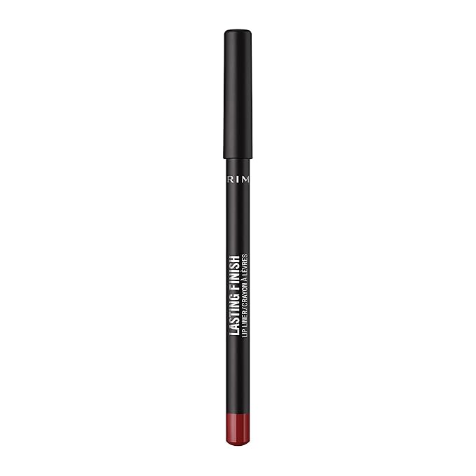 Rimmel Lasting Finish 8HR Lip Liner, 580 Bitten Red, Shelf Pack of 3