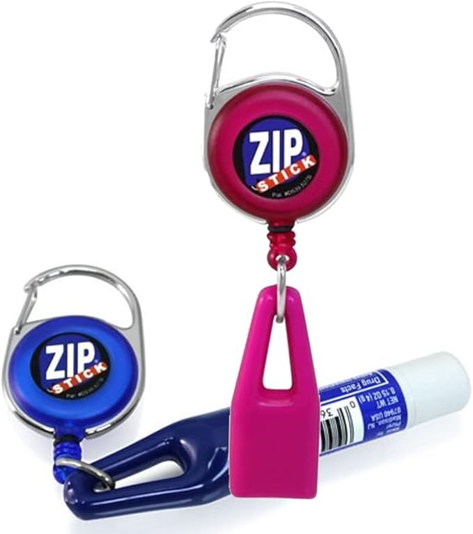 Clip-On Retractable ZIP Stick - Blue (Extends 32 Gloss