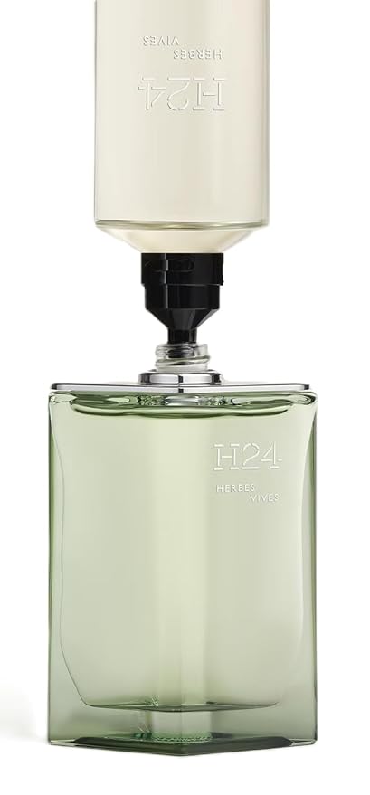 Hermes H24 Herbes Vives Eau De Parfum Rechargeable Spray for Men, 3.4 Ounce