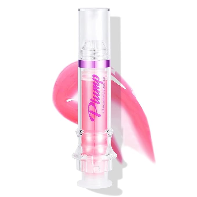 6 Colors Lip Plumper, Hydrating & Smooth Lip Wrinkles, Enhancing Plump Effect for Fuller Lips High Shine Lip Glaze Long Lasting Nourishing Lip Plumper for Women Girls (# 05)