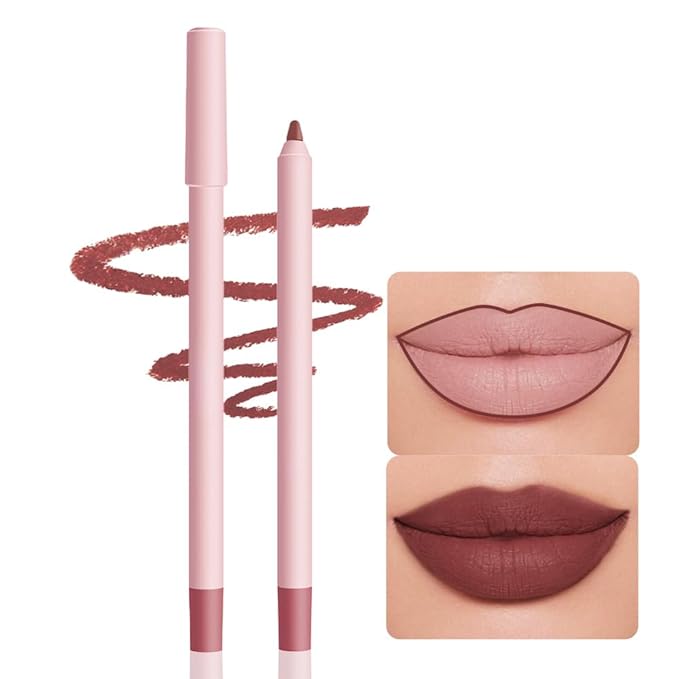 12 Colors lip liner pencils, Modern Classic Lip Liner, Lip Liner Pigmented Vegan Matte, Lasting Finish Lip Liner, Luxurious Creamy Long Lasting Lip Liner, Prevents Feathering and Fading, (06)