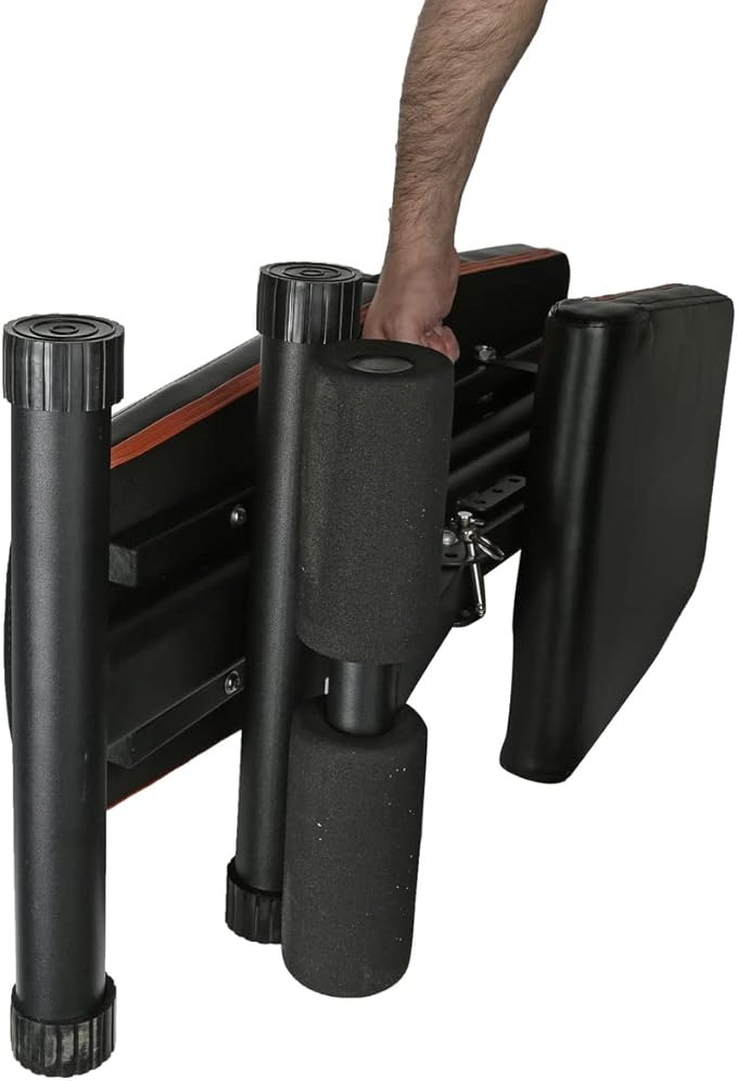 Gymenist Exercise Bench Adjustable Foldable Compact Workout Weight (FOLD-110B)