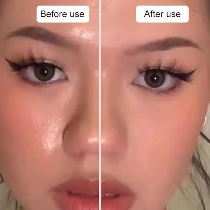 Oil-Absorbing Volcanic Face Roller set with blotting paper (White Set)