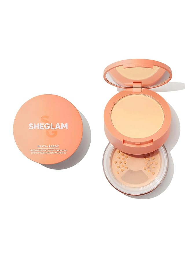 SHEGLAM Insta-Ready Face Powder Loose Under Eye Setting Toasted Almond