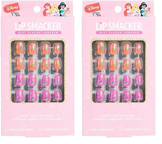 Lip Smacker Disney Princess Holiday Press On Nails Stocking