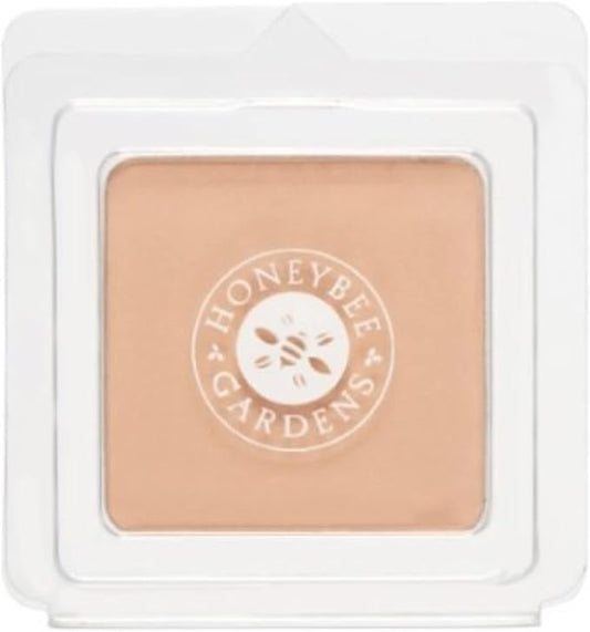 Honeybee Gardens Pressed Mineral Powder Foundation Refill, Malibu, Vitamin E, 7.5g