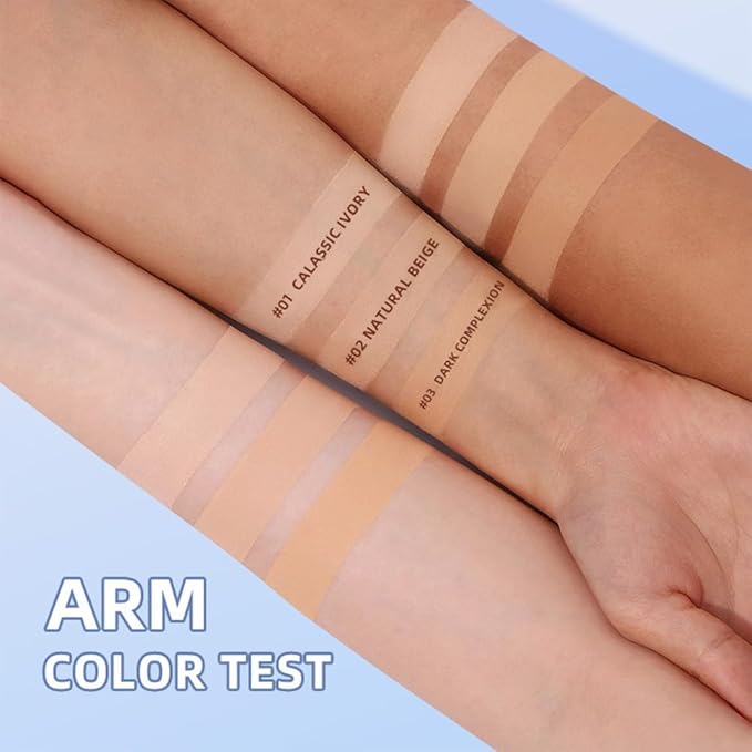 LAMUSELAND Pressed Powder Compact, Oil Control Brighten Skin Girls (JG01)