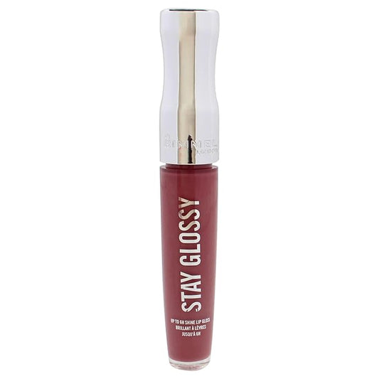 Rimmel Stay Glossy Lip Gloss - Non-Sticky and Lightweight Formula for Lip Color and Shine - 200 Tainted Love, .18oz