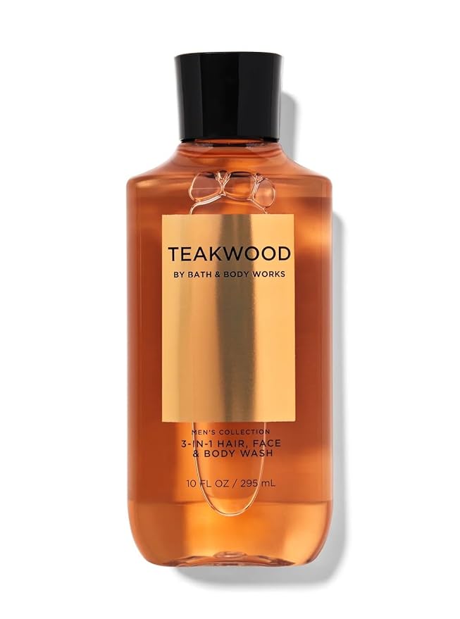 Bath and Body Works, Signature Collection Teakwood 2-in-1 Hair + Body Wash (10 oz)