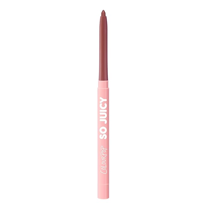 ColourPop So Juicy Plumping Lip Liner with Peptides - Long Lasting Lip Liner for Visibly Plumped & Shaped Lips - Enriched with Smoothing Ceramides & Peppermint - Group Chat (0.01 oz)