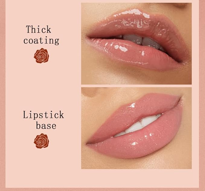 2 Colors Hydrating Lip Glow Oil, Moisturizing plumping Hydrating