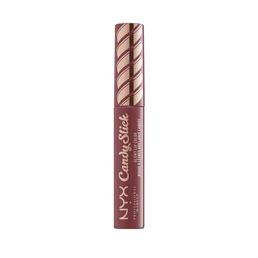 NYX PROFESSIONAL MAKEUP Candy Slick Glowy Lip Color Gloss - S'more Please (Neutral Mauve)