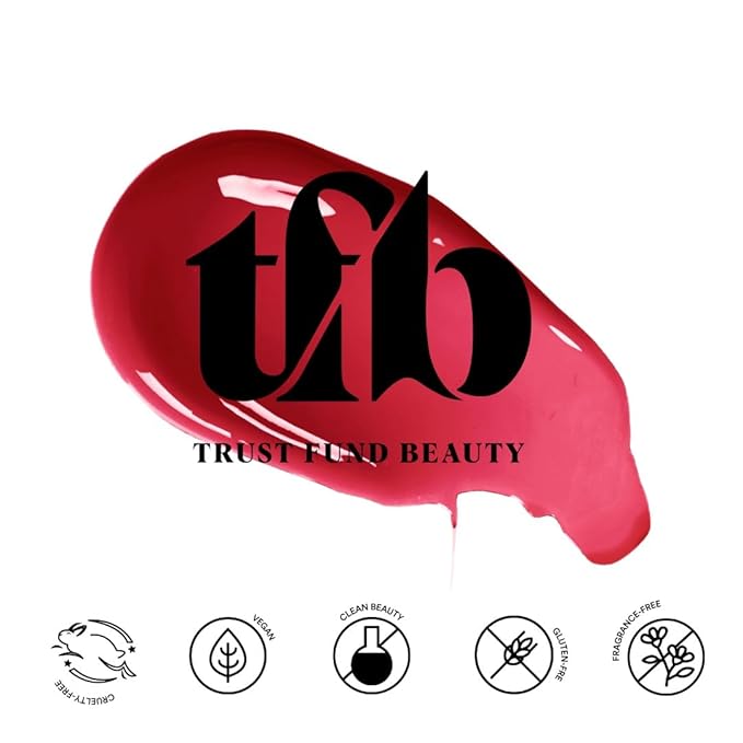Trust Fund Beauty Lipgasm Lipgloss - Snatched, Rose Nude, Sheer, Moisturizing, 4g/0.14 fl oz. Vegan, Cruelty-Free, 21-Free