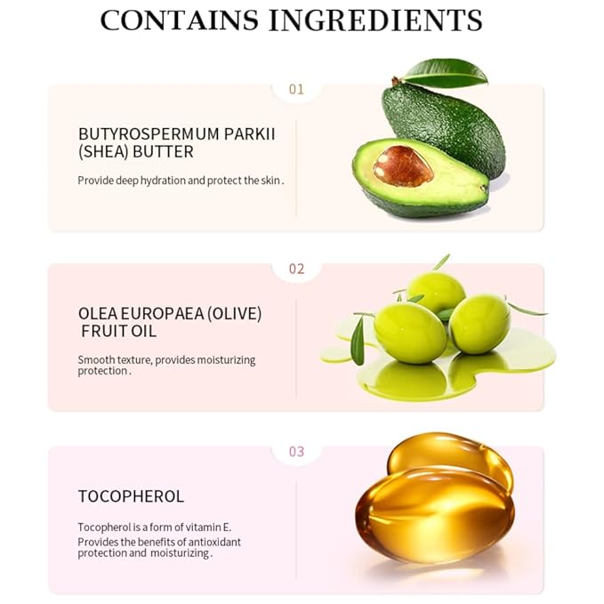 Tinted Lip Butter Balm - Tinted Moisture Gel Lip Gloss | Hydrating Glow Tinted Lip Care | Tinted Lip Stain (Vanilla, 01)