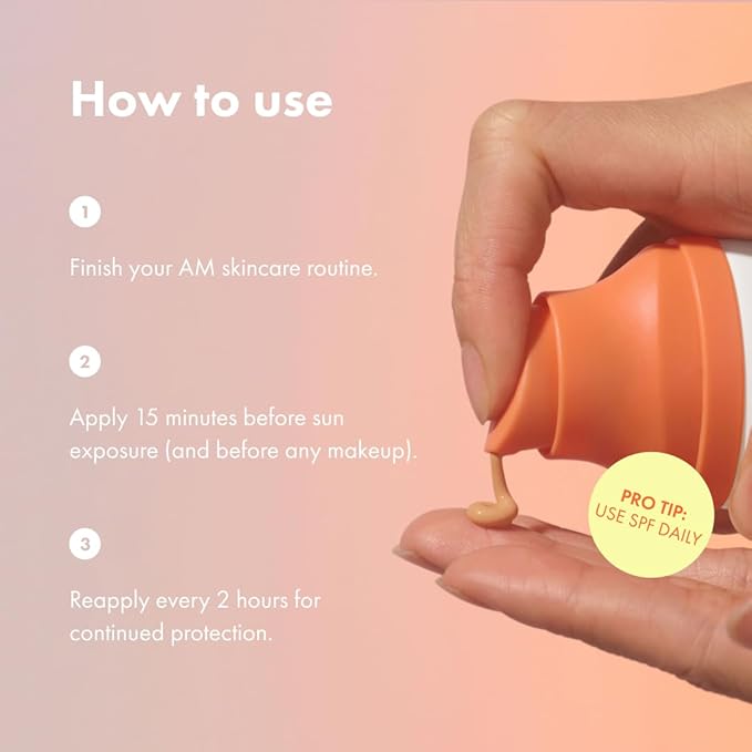 Force Shield Superlight Apricot Sunscreen from