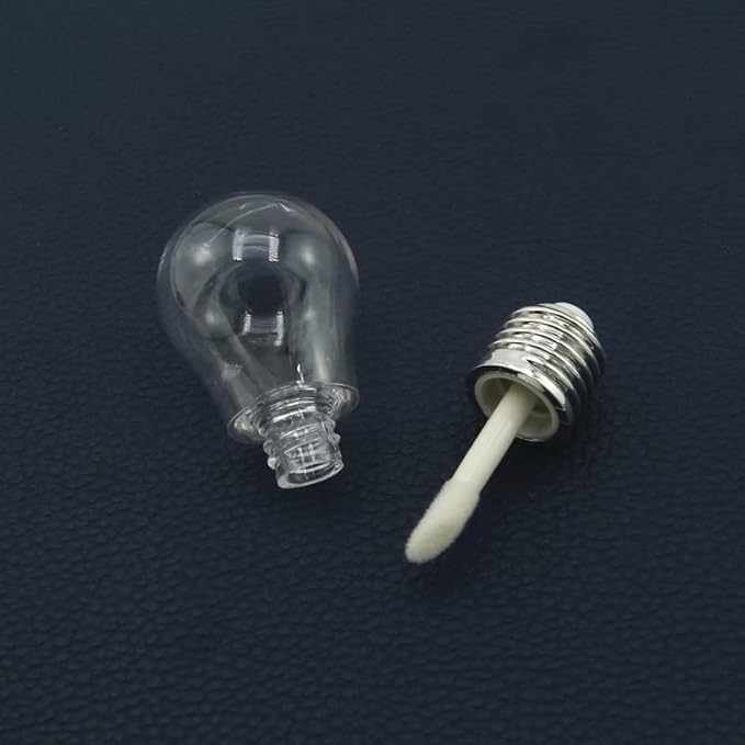 COSIDEA 30PCS Empty lamp bulb lip gloss tube 6ml lipgloss tubes container 0.2oz lip tint containers