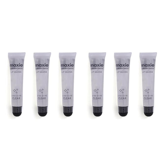 Maxie by Plantico Beauty Clear Lip Polish bulk (12 Pieces) CLEAR/ALOE (Original Clear, 6 PCS)