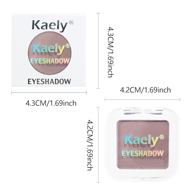 Kaely Taupe Single Eyeshadow Makeup, Neutral Powde Eye Shadow for Older Women, Lavender Plum Mauve Matte Eyeshadow Palette Pigmented Waterproof, sombras para ojos, Lightweight Blendable, 05