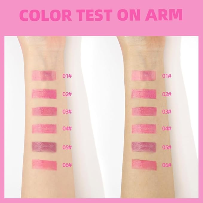 Hydrating Lip Gloss Transparent Lip Care,Magic Color Changing Moisturizing Lip Glow Oil Plumping Glimmer Glow Lipstick, Long Lasting Non-sticky Fresh Texture Lip Oil(Q2394-2#Change Color)