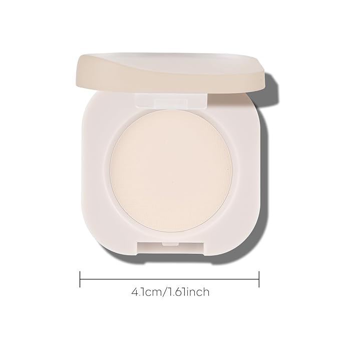 KYDA Single Matte Eyeshadow - Sheer Off White Vanilla, Ultra-fine Lightweight Powder, Brightening Primer, Multiuse Blendable Eyes Makeup, Moonlight
