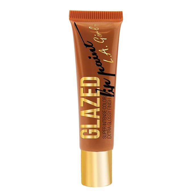 L.A. Girl Glazed Lip Paint, Gleam, 0.4 Ounce Girl