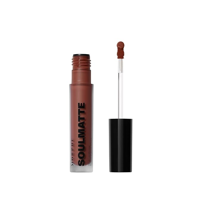 Morphe Soulmatte Velvet Lip Mousse Matte Lipstick - Air-Whipped, Soft Matte Lip Makeup with Vitamin E to Hydrate, Soften and Smooth Lips - Other Half (0.128 Oz)