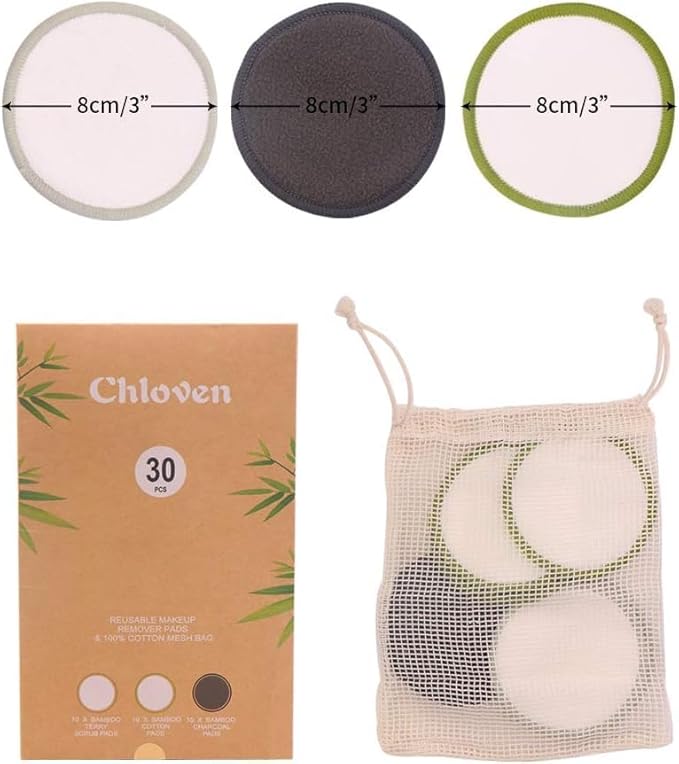 Chloven 30 pack reusable makeup