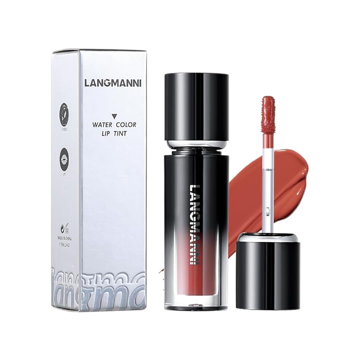 LANGMANNI Lip Oil Tint | Hydrating & Long-Lasting Lip Stain | Moisturizing And High Gloss Makeup,Non-Sticky Lip Stain For Watery And Silky Smooth Lips(#5 Raspberry Sorbet)