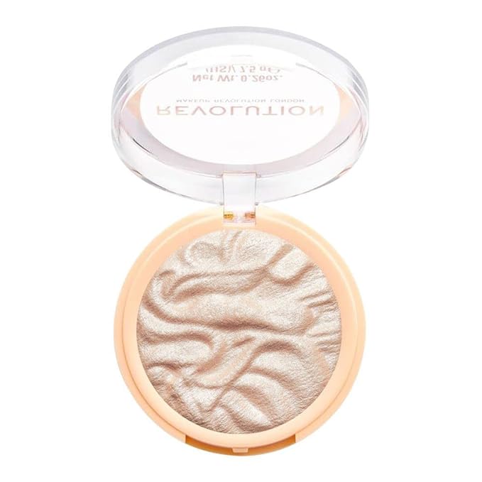Revolution Beauty, Reloaded Pressed Powder Highlighter, Intensely Pigmented Type, . 0.22 Oz