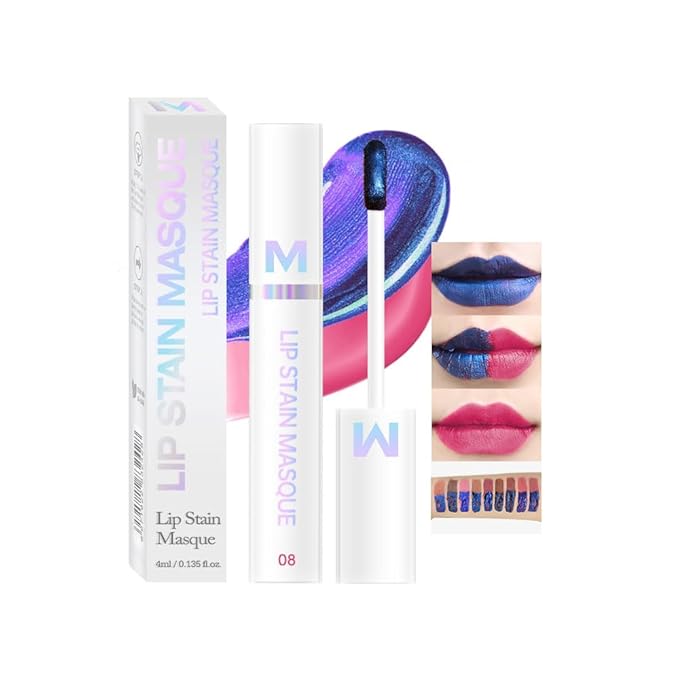 Matte Lip Gloss Peel Off Masque - Peel Off Lip Stain Tattoo,Cranberry Peel Off Lip Tint，Long Lasting Waterproof Transfer-proof Lip Mask Lip Stain Peel Off Lip Gloss,Stay Lip Makeup 08#