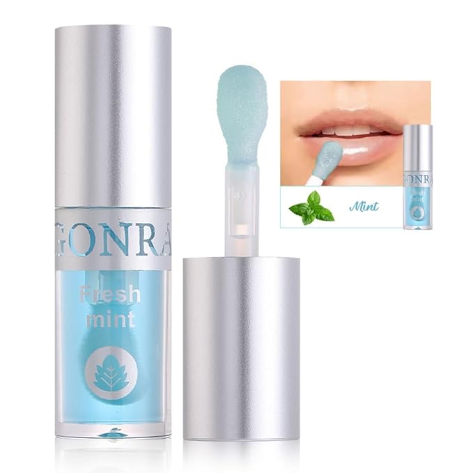 AKARY Hydrating Lip Glow Oil with Big Brush Lip