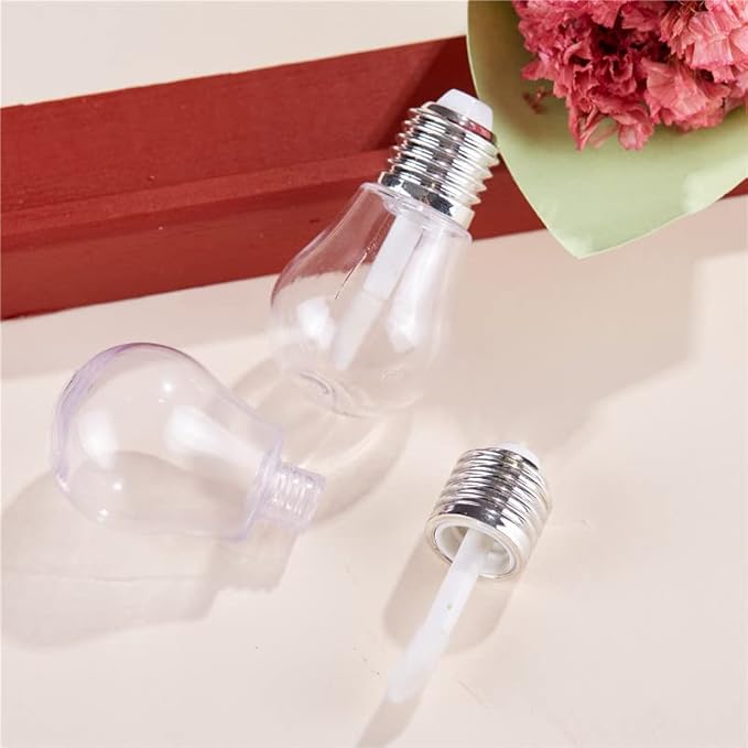 COSIDEA 30PCS Empty lamp bulb lip gloss tube 6ml lipgloss tubes container 0.2oz lip tint containers